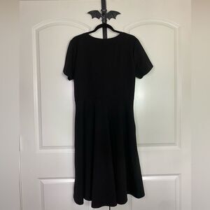 Goth Black A-line  Dress, Flattering, Feminine, Stretchy Comfortable NWT XXL